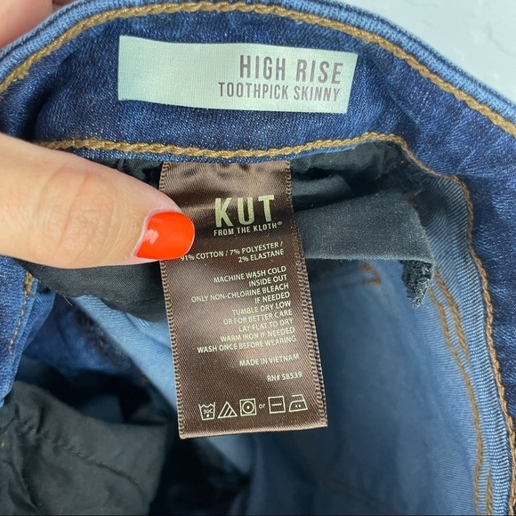 KUT from the Kloth High Rise Toothpick Skinny Jean‎ - Picture 7 of 9